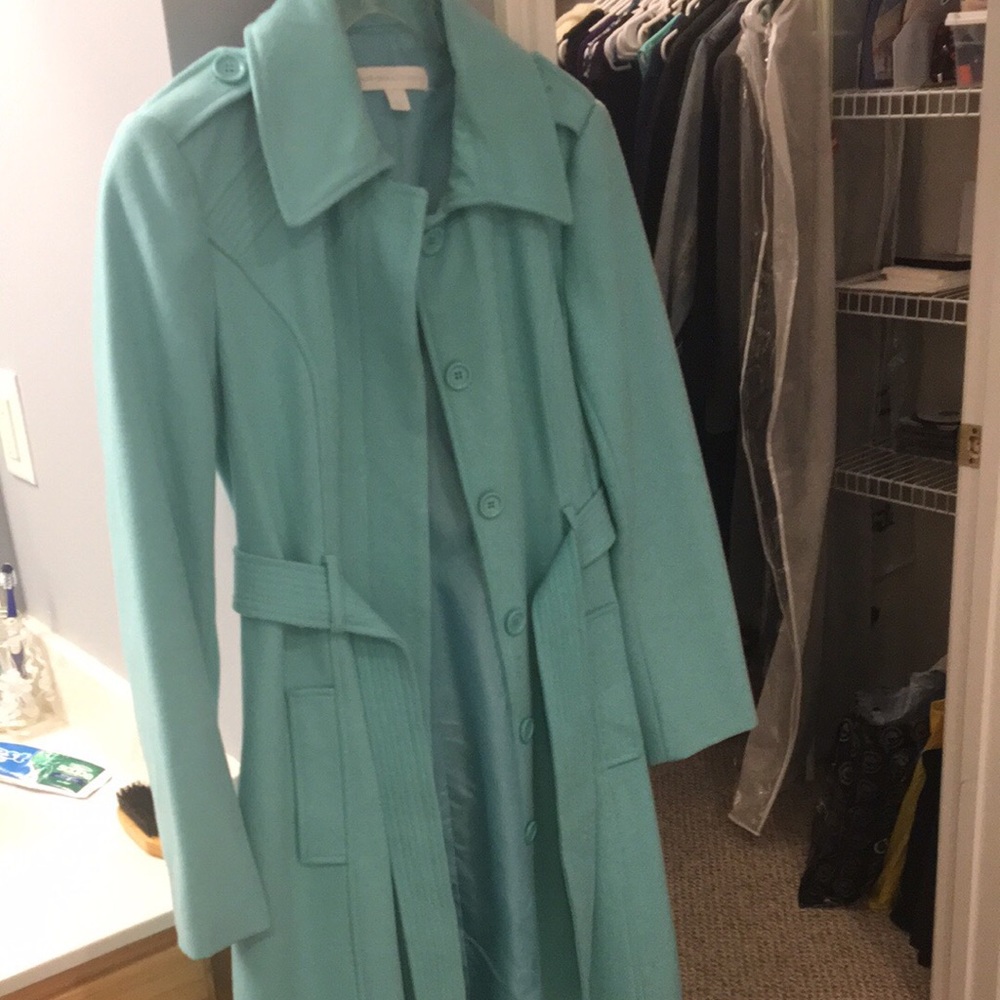 NY&C Teal Wool Coat, Size 4, like-new condition